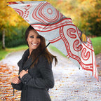 Custom Swans Football Umbrella Aboriginal Dot Art Pattern