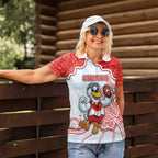 Custom Swans Football Women Polo Shirt Aboriginal Dot Art Pattern