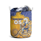 Custom Eagles Football Laundry Basket Aboriginal Dot Art Pattern