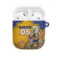 Custom Eagles Football AirPods Case Aboriginal Dot Art Pattern