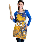 Custom Eagles Football Apron Aboriginal Dot Art Pattern