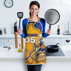 Custom Eagles Football Apron Aboriginal Dot Art Pattern
