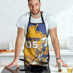 Custom Eagles Football Apron Aboriginal Dot Art Pattern