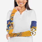 Custom Eagles Football Arm Sleeves Aboriginal Dot Art Pattern