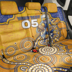 Custom Eagles Football Back Car Seat Cover Aboriginal Dot Art Pattern