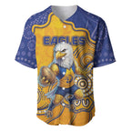 Custom Eagles Football Baseball Jersey Aboriginal Dot Art Pattern