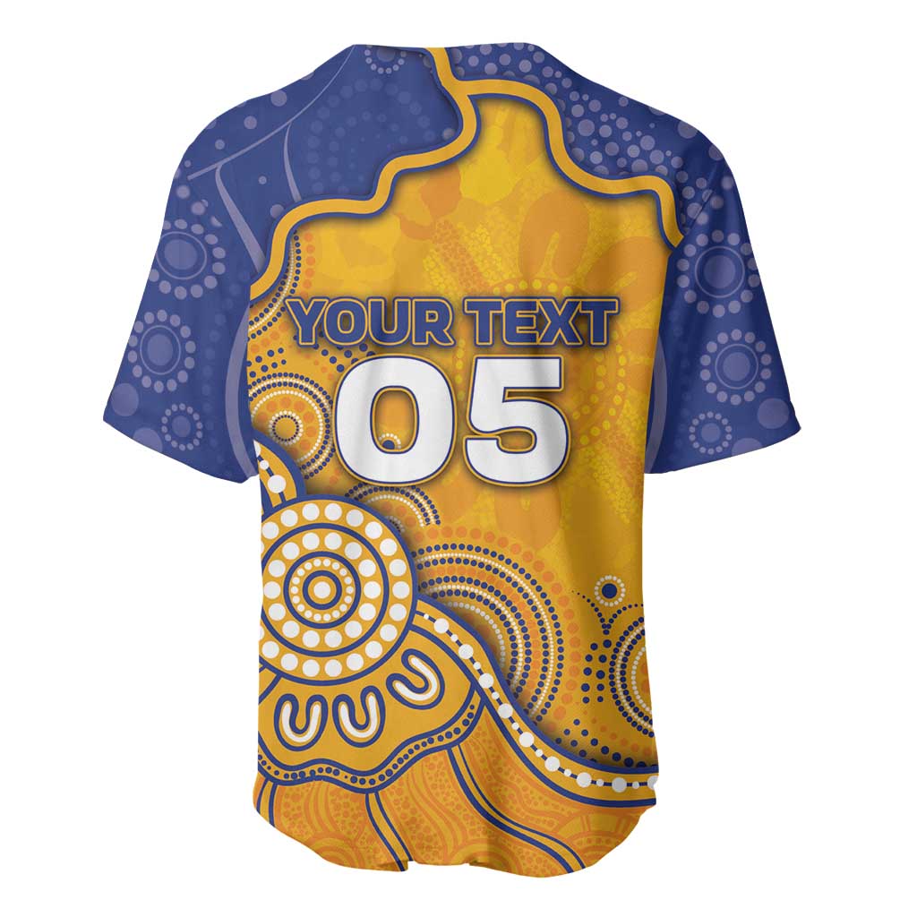 Custom Eagles Football Baseball Jersey Aboriginal Dot Art Pattern