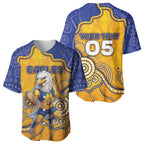 Custom Eagles Football Baseball Jersey Aboriginal Dot Art Pattern