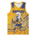 Custom Eagles Football Basketball Jersey Aboriginal Dot Art Pattern