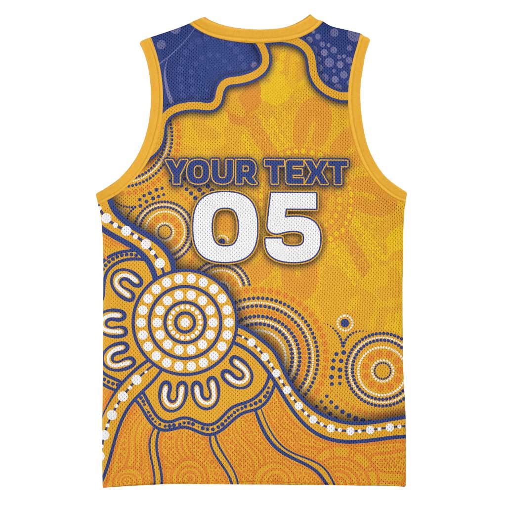 Custom Eagles Football Basketball Jersey Aboriginal Dot Art Pattern