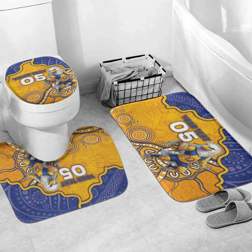 Custom Eagles Football Bathroom Set Aboriginal Dot Art Pattern
