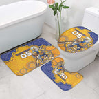 Custom Eagles Football Bathroom Set Aboriginal Dot Art Pattern