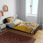 Custom Eagles Football Bedding Set Aboriginal Dot Art Pattern