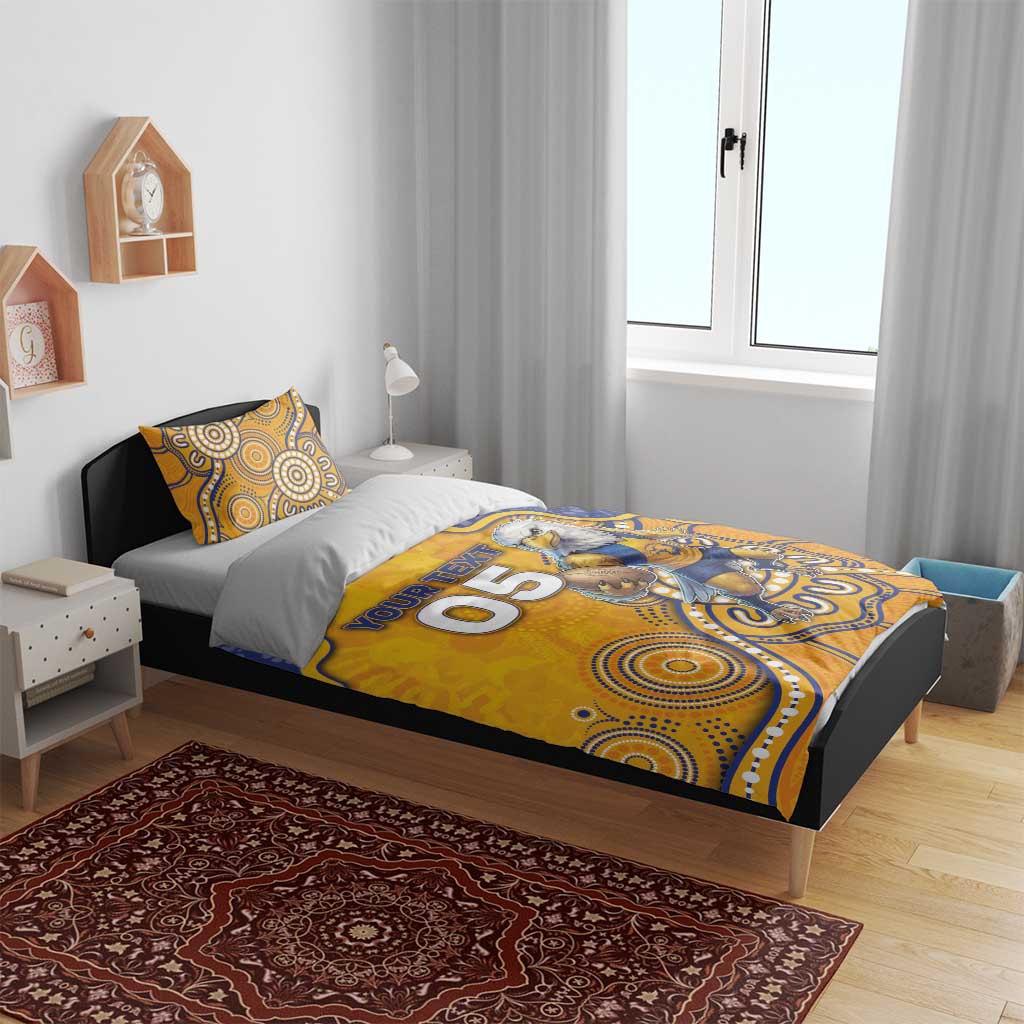 Custom Eagles Football Bedding Set Aboriginal Dot Art Pattern