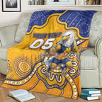 Custom Eagles Football Blanket Aboriginal Dot Art Pattern