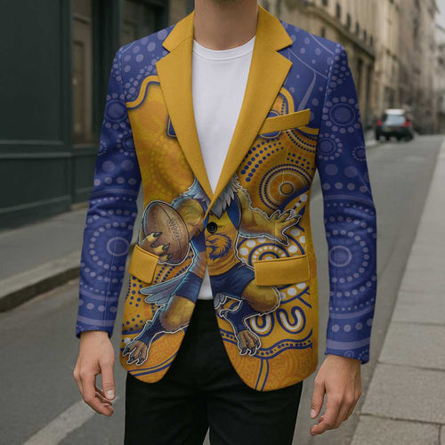 Custom Eagles Football Blazer Aboriginal Dot Art Pattern