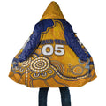 Custom Eagles Football Cloak Aboriginal Dot Art Pattern