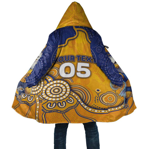 Custom Eagles Football Cloak Aboriginal Dot Art Pattern