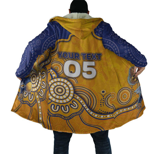 Custom Eagles Football Cloak Aboriginal Dot Art Pattern