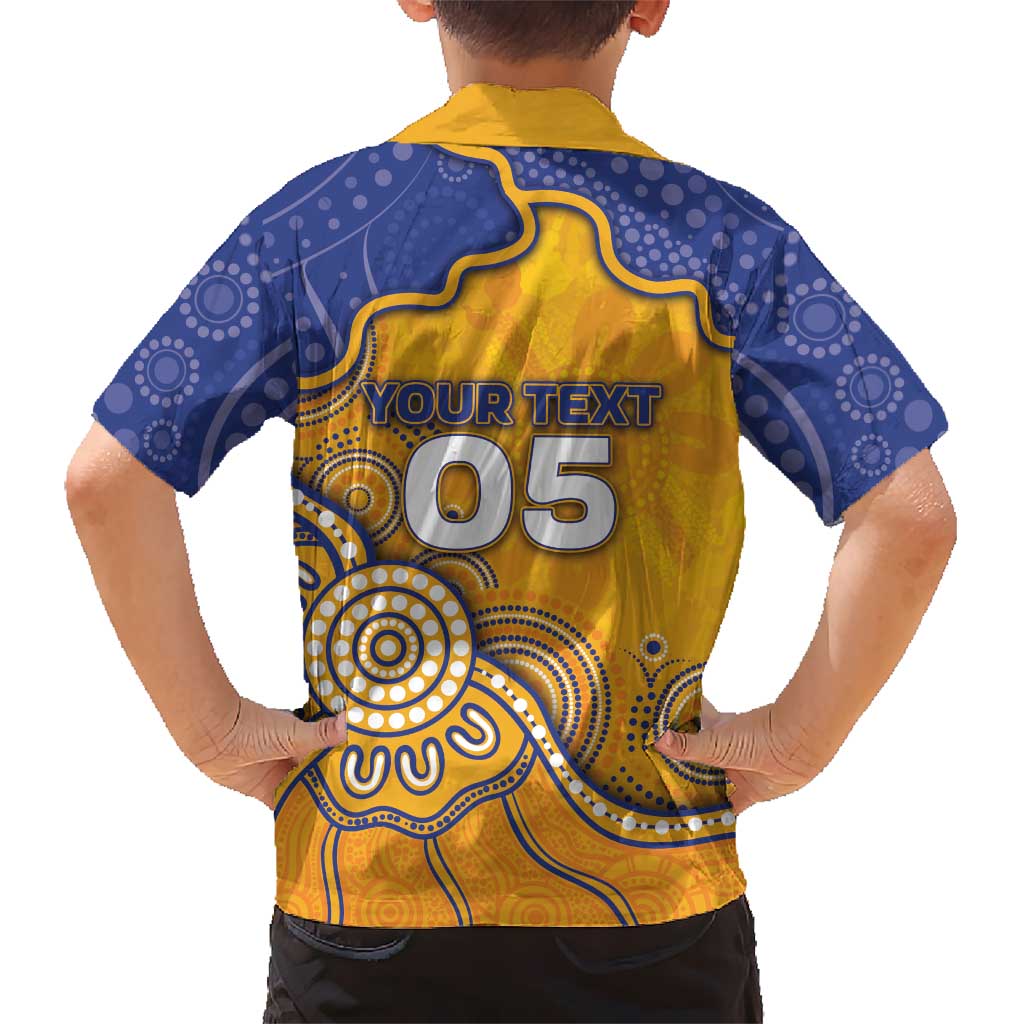 Custom Eagles Football Family Matching Summer Maxi Dress and Hawaiian Shirt Aboriginal Dot Art Pattern