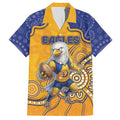 Custom Eagles Football Hawaiian Shirt Aboriginal Dot Art Pattern