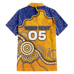 Custom Eagles Football Hawaiian Shirt Aboriginal Dot Art Pattern
