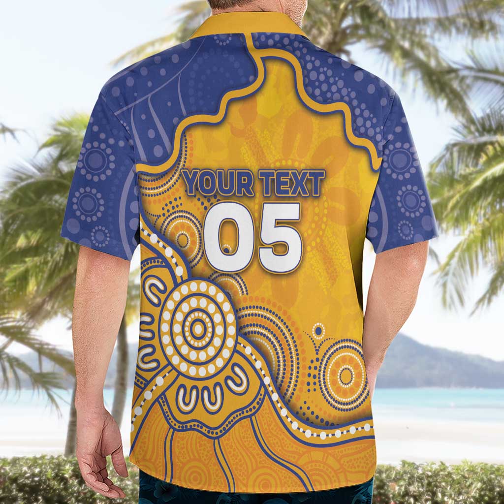 Custom Eagles Football Hawaiian Shirt Aboriginal Dot Art Pattern