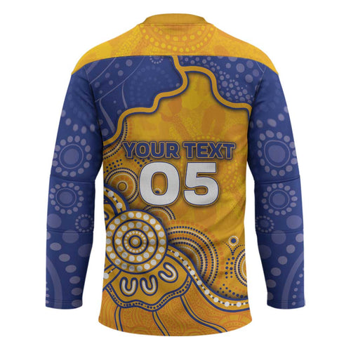 Custom Eagles Football Hockey Jersey Aboriginal Dot Art Pattern