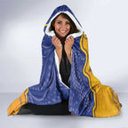 Custom Eagles Football Hooded Blanket Aboriginal Dot Art Pattern