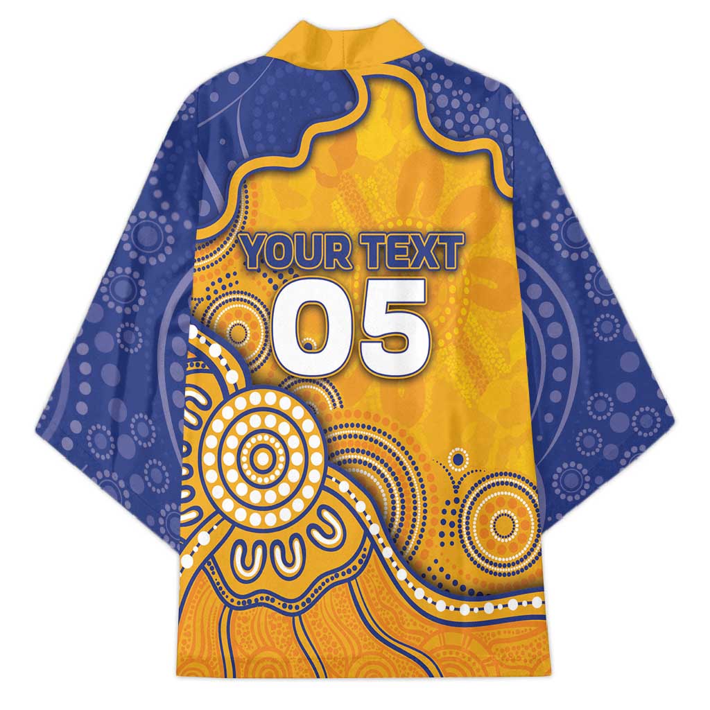 Custom Eagles Football Kimono Aboriginal Dot Art Pattern