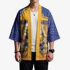 Custom Eagles Football Kimono Aboriginal Dot Art Pattern