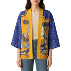 Custom Eagles Football Kimono Aboriginal Dot Art Pattern