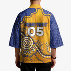 Custom Eagles Football Kimono Aboriginal Dot Art Pattern