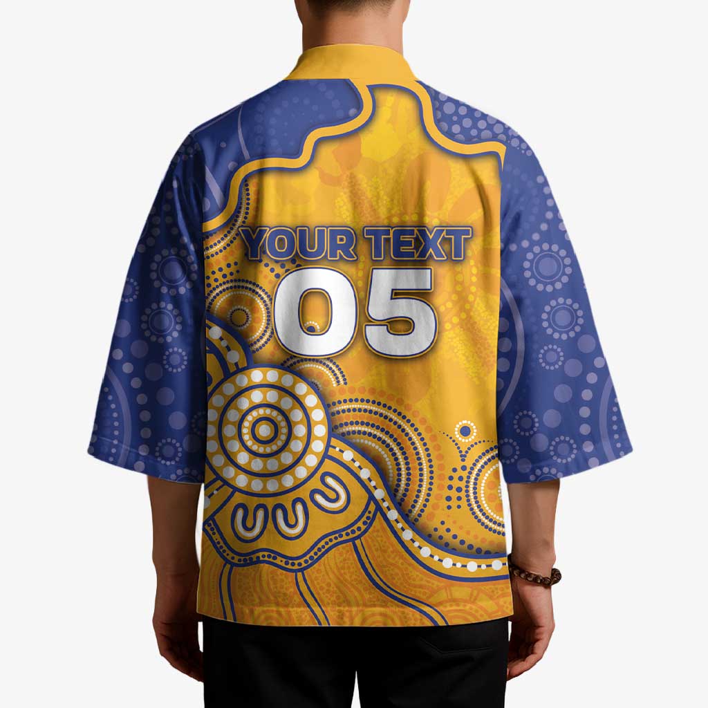 Custom Eagles Football Kimono Aboriginal Dot Art Pattern