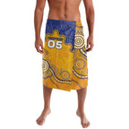 Custom Eagles Football Lavalava Aboriginal Dot Art Pattern