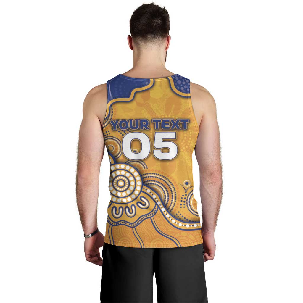 Custom Eagles Football Men Tank Top Aboriginal Dot Art Pattern