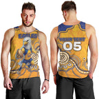 Custom Eagles Football Men Tank Top Aboriginal Dot Art Pattern