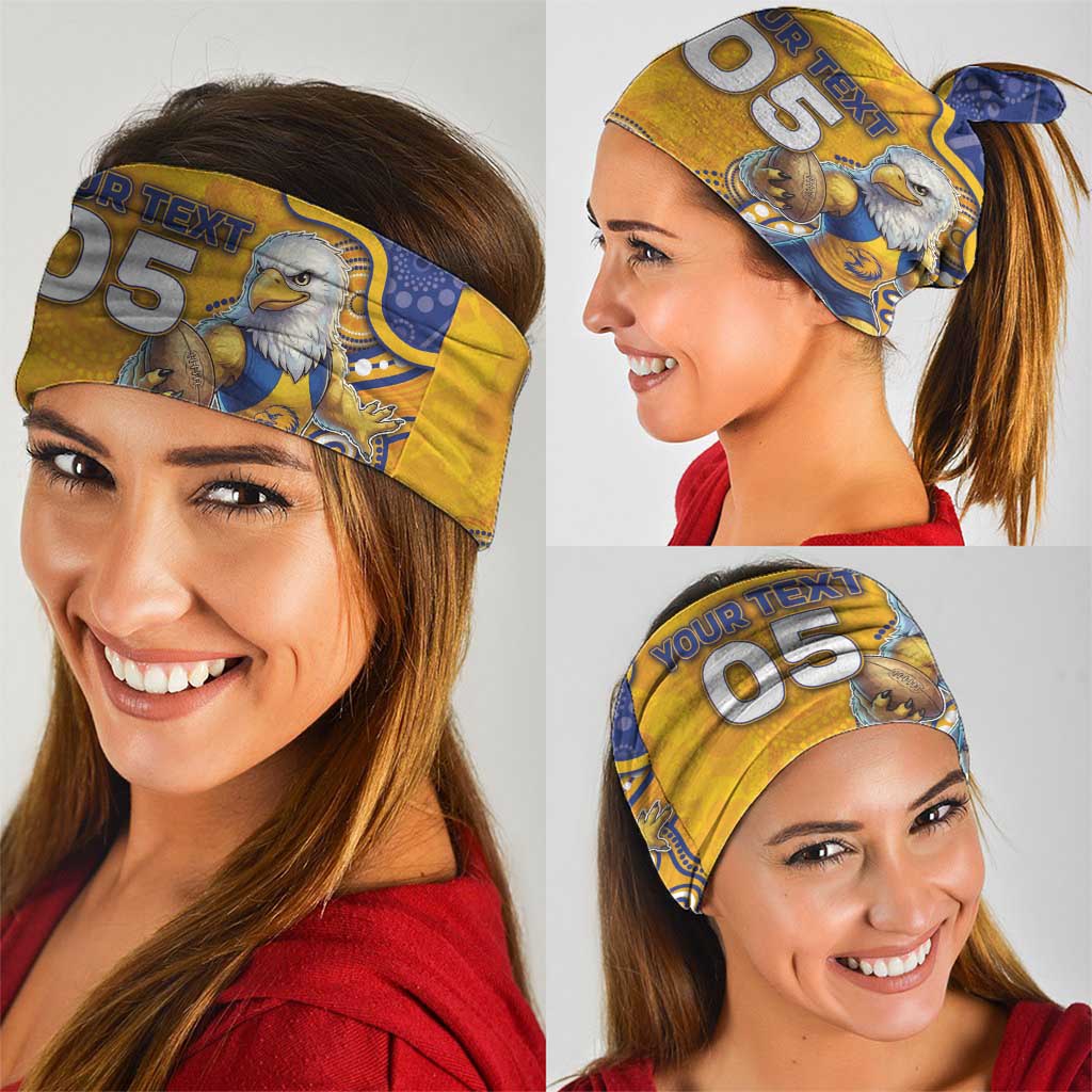 Custom Eagles Football Neck Gaiter Aboriginal Dot Art Pattern