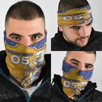 Custom Eagles Football Neck Gaiter Aboriginal Dot Art Pattern