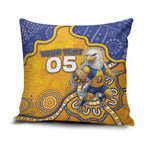 Custom Eagles Football Pillow Cover Aboriginal Dot Art Pattern