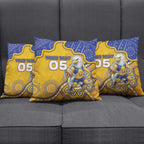 Custom Eagles Football Pillow Cover Aboriginal Dot Art Pattern