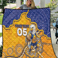 Custom Eagles Football Quilt Aboriginal Dot Art Pattern