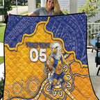 Custom Eagles Football Quilt Aboriginal Dot Art Pattern