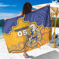 Custom Eagles Football Sarong Aboriginal Dot Art Pattern