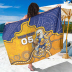 Custom Eagles Football Sarong Aboriginal Dot Art Pattern
