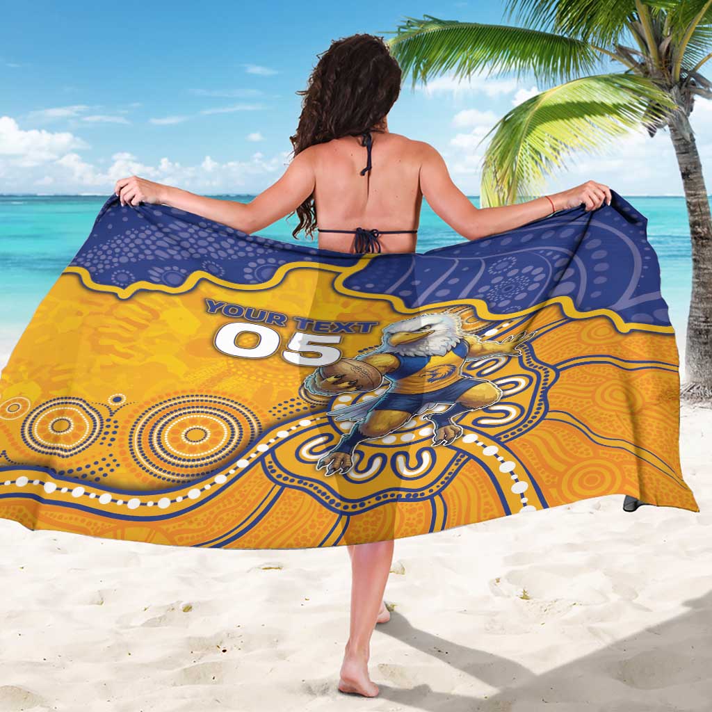 Custom Eagles Football Sarong Aboriginal Dot Art Pattern