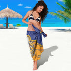 Custom Eagles Football Sarong Aboriginal Dot Art Pattern