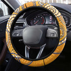 Eagles Football Steering Wheel Cover Aboriginal Dot Art Pattern