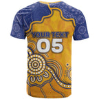 Custom Eagles Football T Shirt Aboriginal Dot Art Pattern