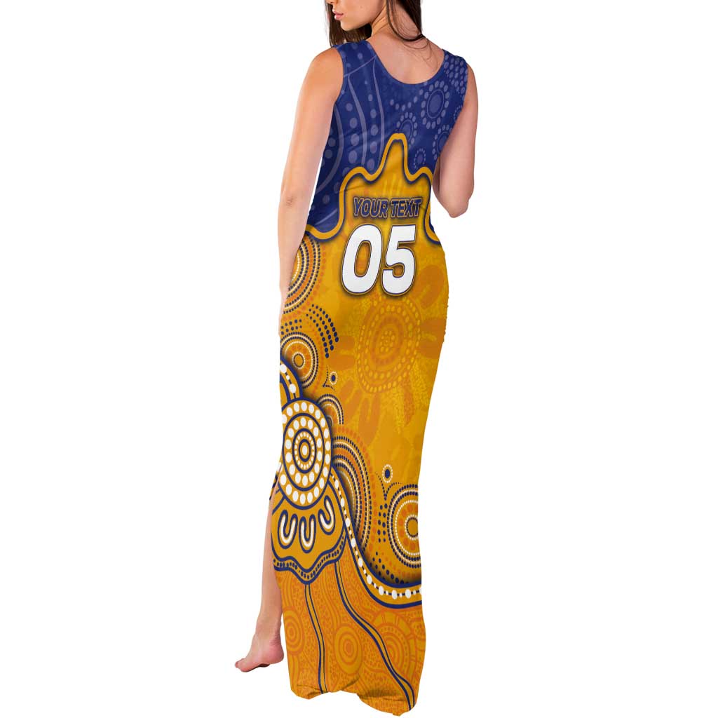 Custom Eagles Football Tank Maxi Dress Aboriginal Dot Art Pattern